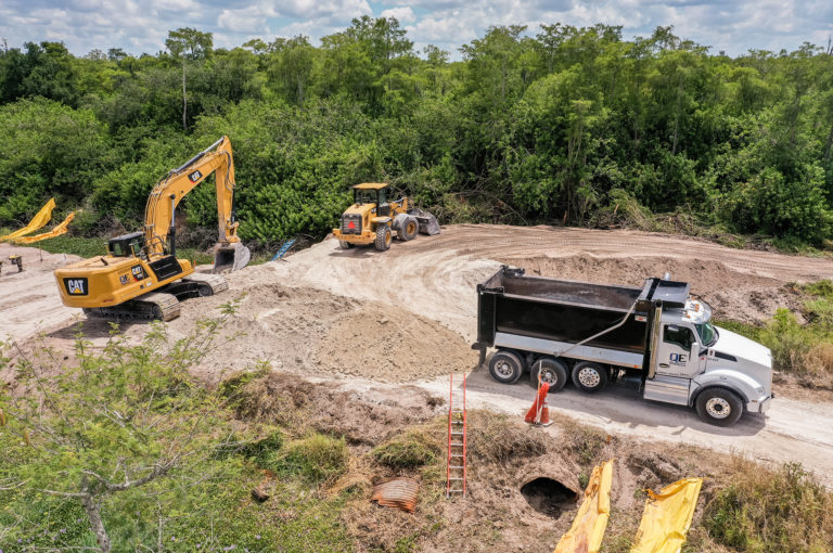 Construction Has Begun On The Picayune Strand Restoration Project! Quality Enterprises USA
